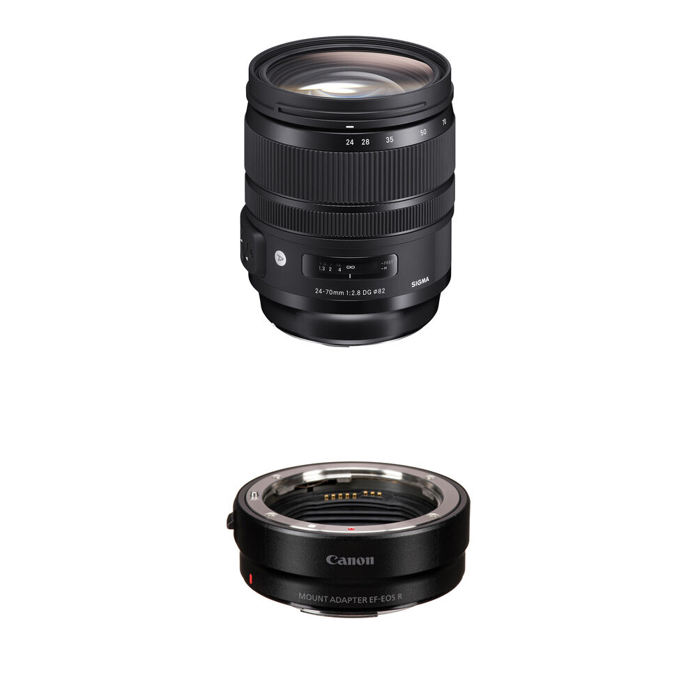 Sigma 24-70mm f/2.8 DG OS HSM Art Lens con Adaptador para Canon RF