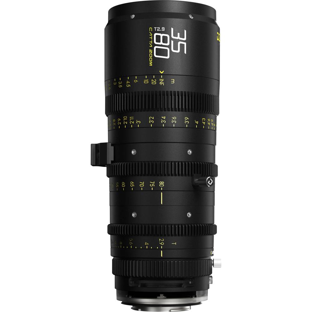DZOFilm Catta 35-80mm T2.9 E-Mount Cine Zoom Lens - Apertura T2.9 a T22, Iris de 16 Palas,