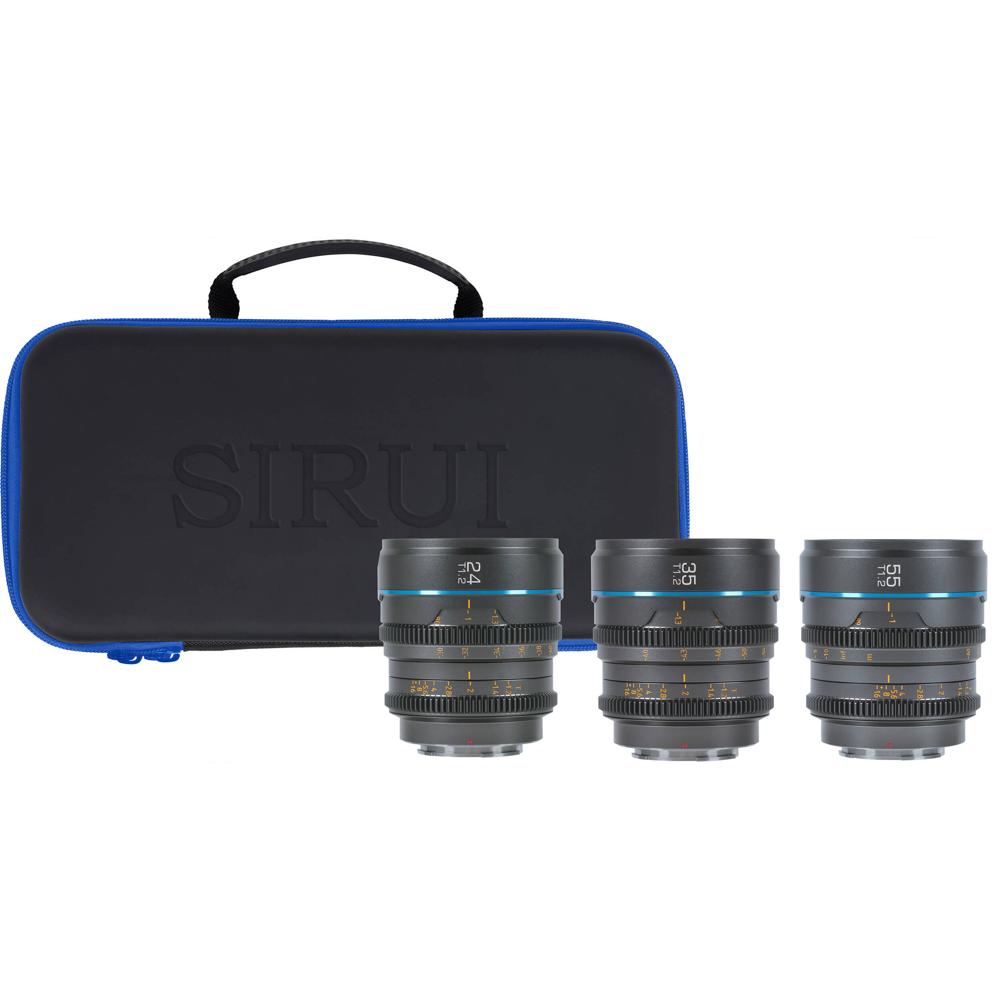 Sirui Night Walker T1.2 S35 Set de Lentes Cine 24, 35 y 55mm con Montura Micro Cuatro Terc
