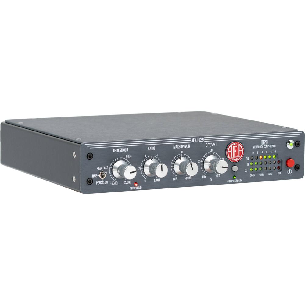 AEA Compresor VCA Estéreo 1029 con Salidas XLR Balanceadas y Medidor LED