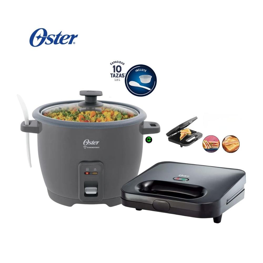 Combo Oster Arrocera 10 Tazas CKSTRCB10DFSKE - Sandwichera