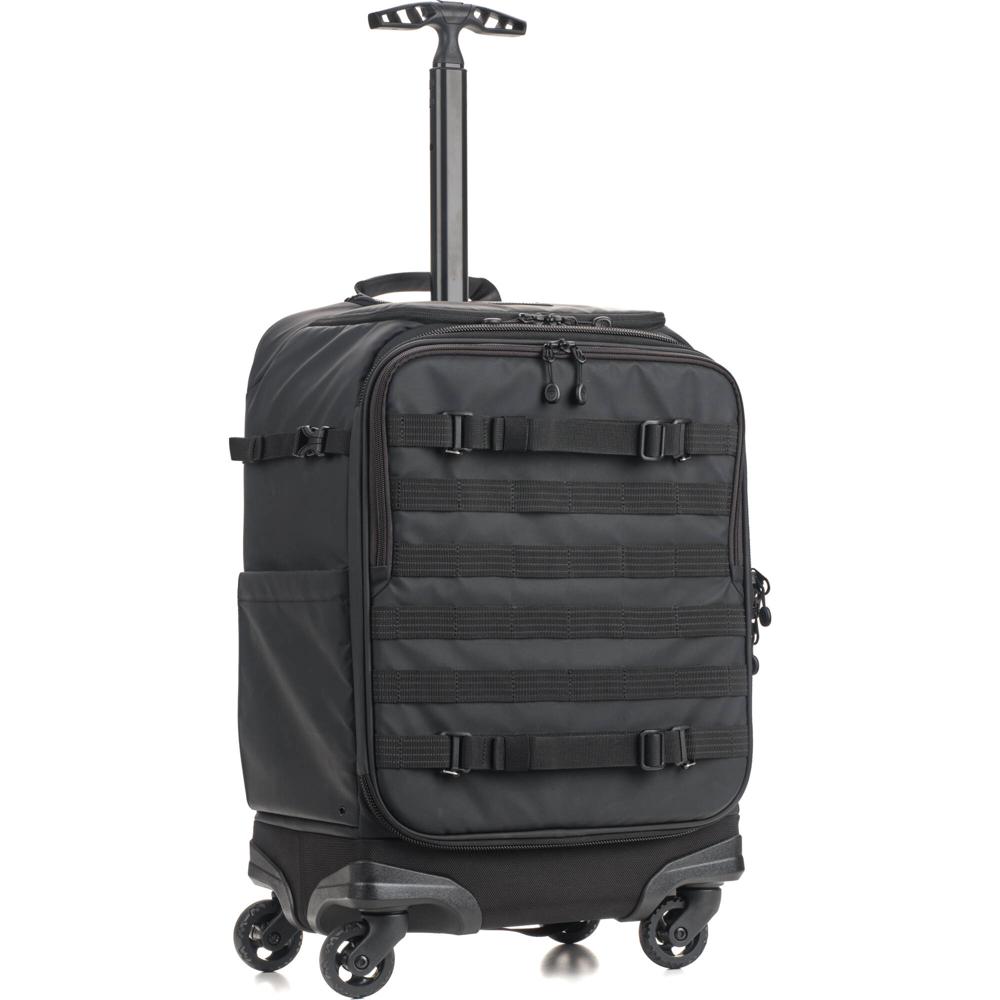 Tenba Mochila Spinner Axis V2 (Negro, 28L) - 4 Ruedas, Protección para 2 Cámaras y 7 Len