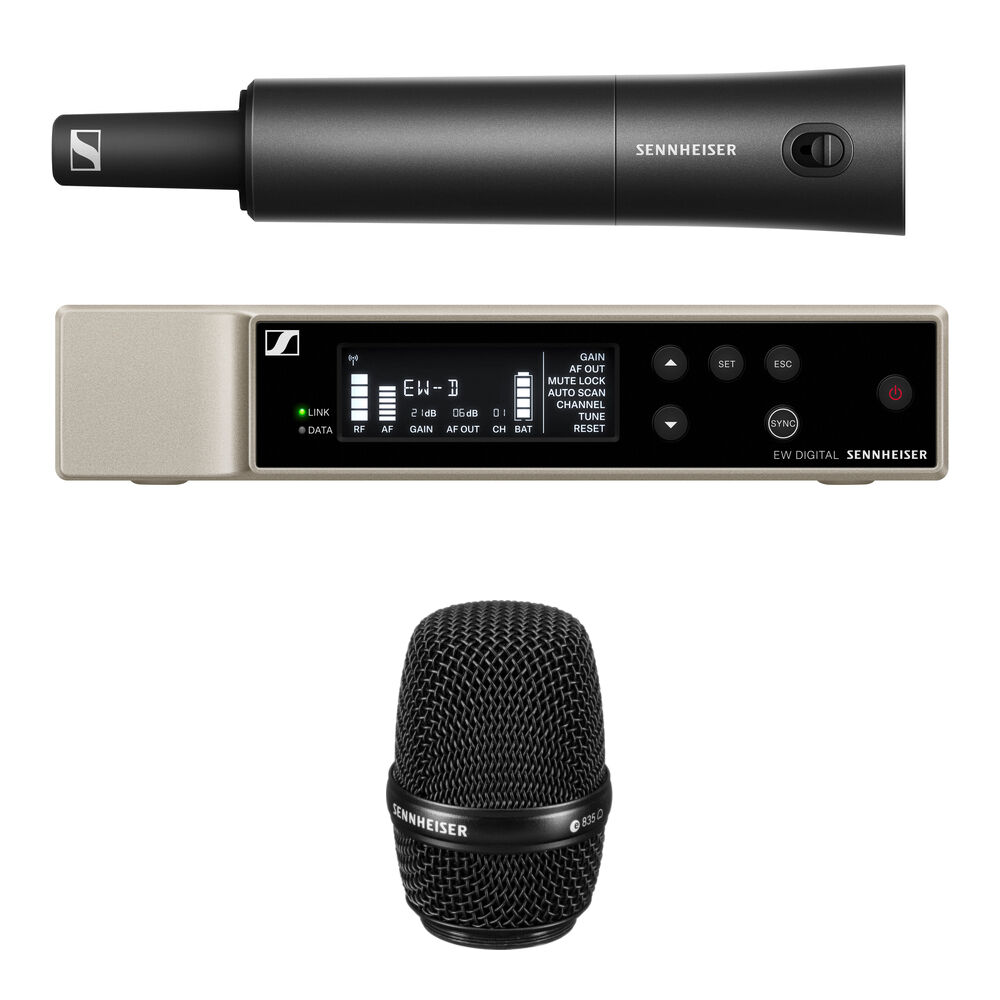 Sennheiser EW-D 835-S Sistema de Micrófono Inalámbrico de Mano con Cápsula MMD 835, 520