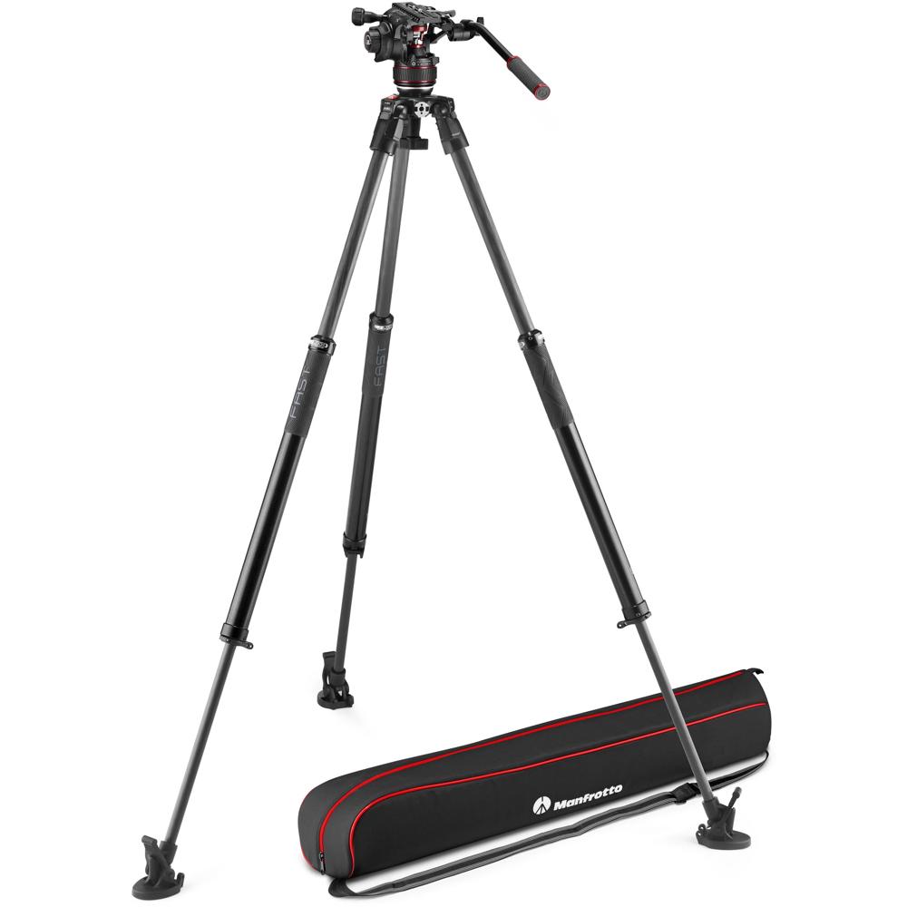 Manfrotto Tripié 635 FAST con Cabezal Nitrotech 608 y Piernas de Carbono