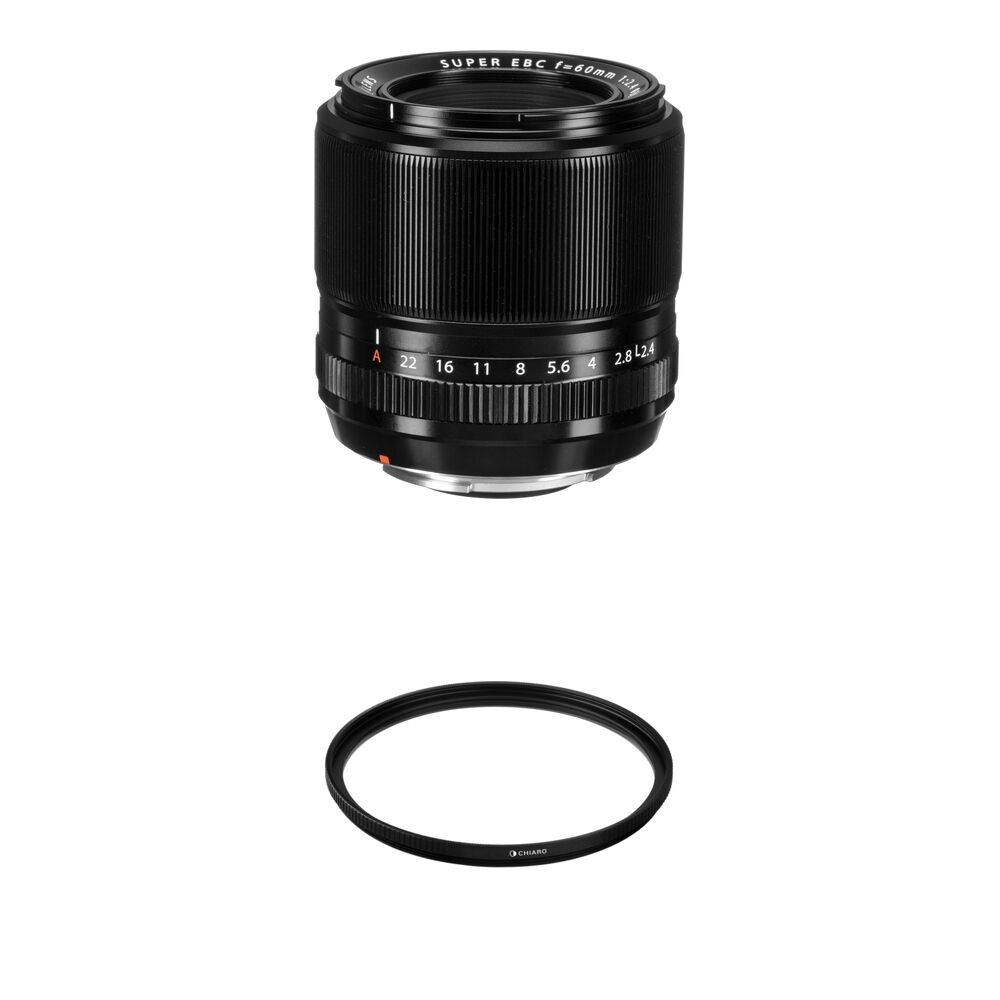 FUJIFILM XF 60mm f/2.4 R Macro Lens - Lente Macro con Filtro UV