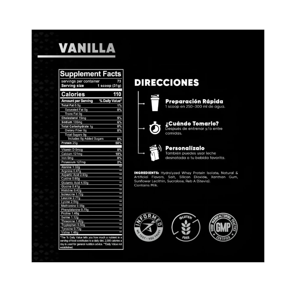 PACK HYDROLYZED 5LB LAB NUTRITION - Oechsle