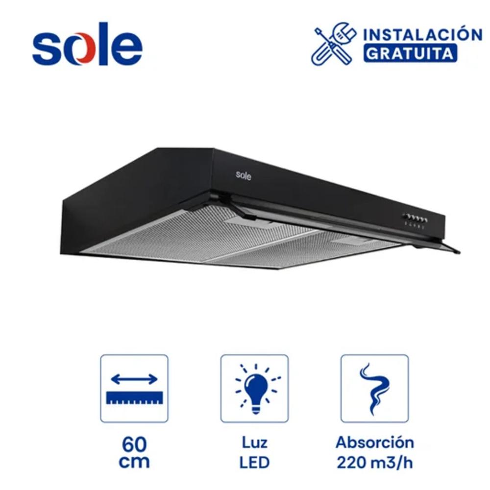 Campana Extractora Sole NYX 60 cm Modelo TURE96CO