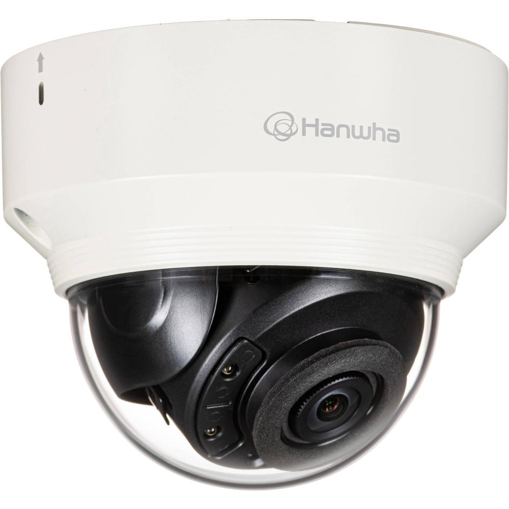 Hanwha Vision Cámara Dome de Red Interior WiseNet X 5MP con Lente Fija de 3.7mm y Visión
