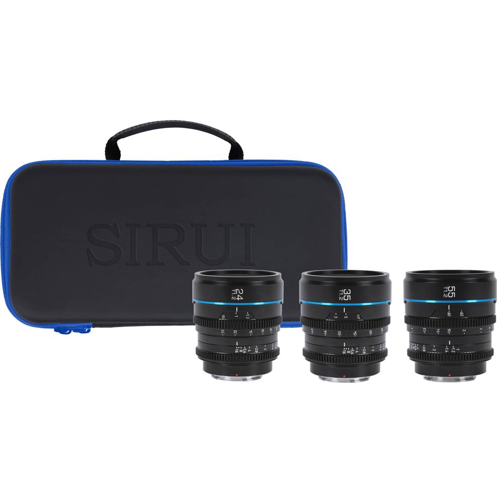 Sirui Night Walker T1.2 S35 Set de Lentes Cine 24, 35 y 55mm con Montura Leica L