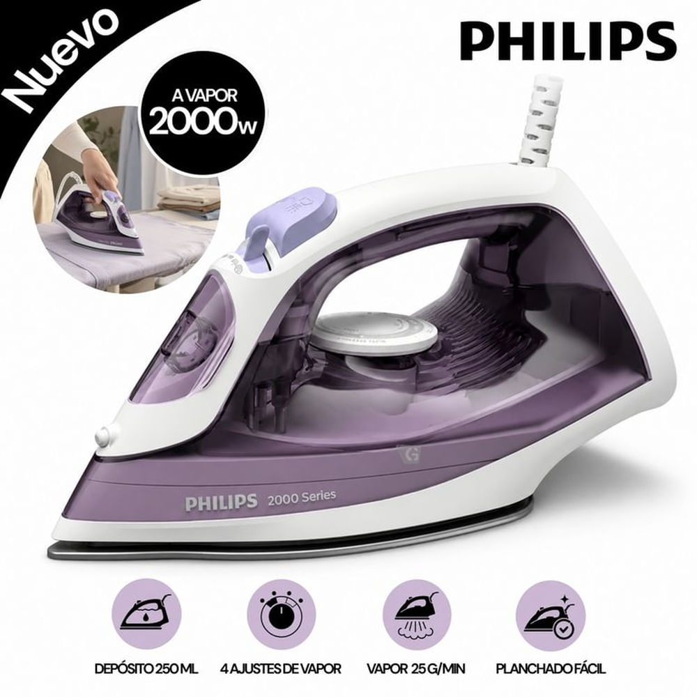 Plancha de vapor serie 2000 Calc Clean DST202030 Philips