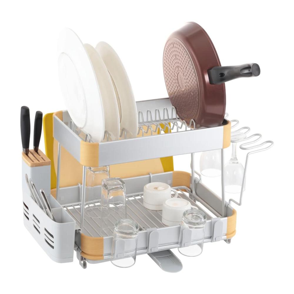 Escurridor de Platos 2 Niveles de Aluminio Benico  522AL01