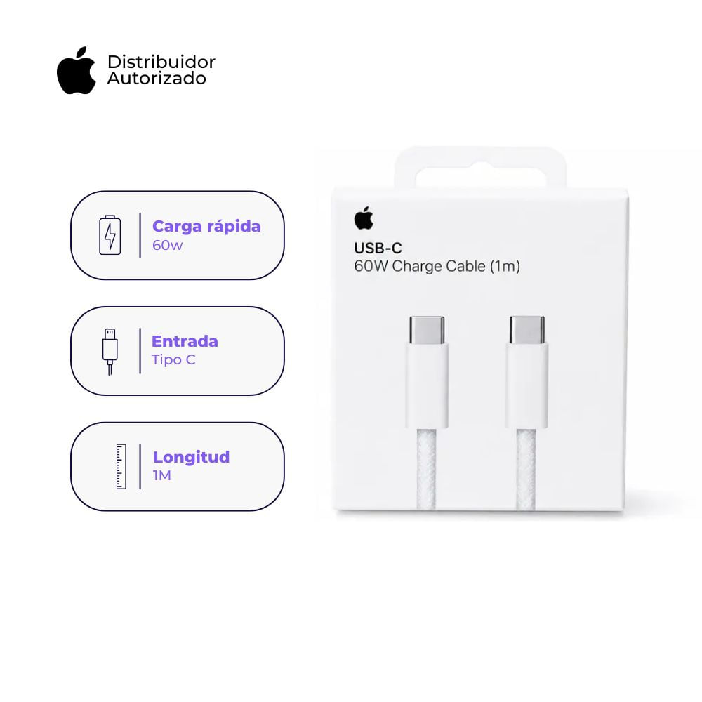 Cable de Carga Trenzado Original Apple USB-C 1 m - 60W