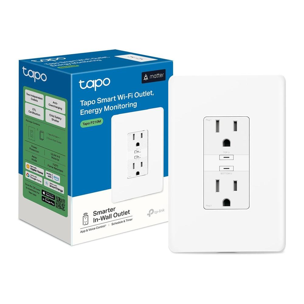 Tomacorriente Inteligente Tapo P210M Apple Homekit