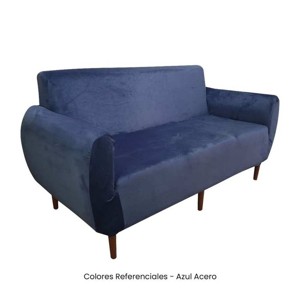 Juego de Funda Nacional de Terciopelo para Mueble 321 - Azul Acero