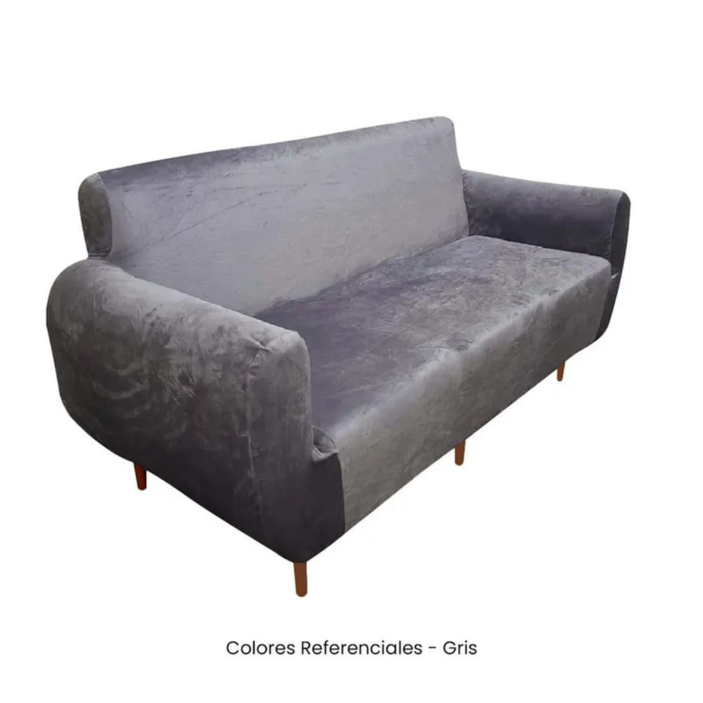 Juego de Funda Nacional de Terciopelo para Mueble 321 - Gris