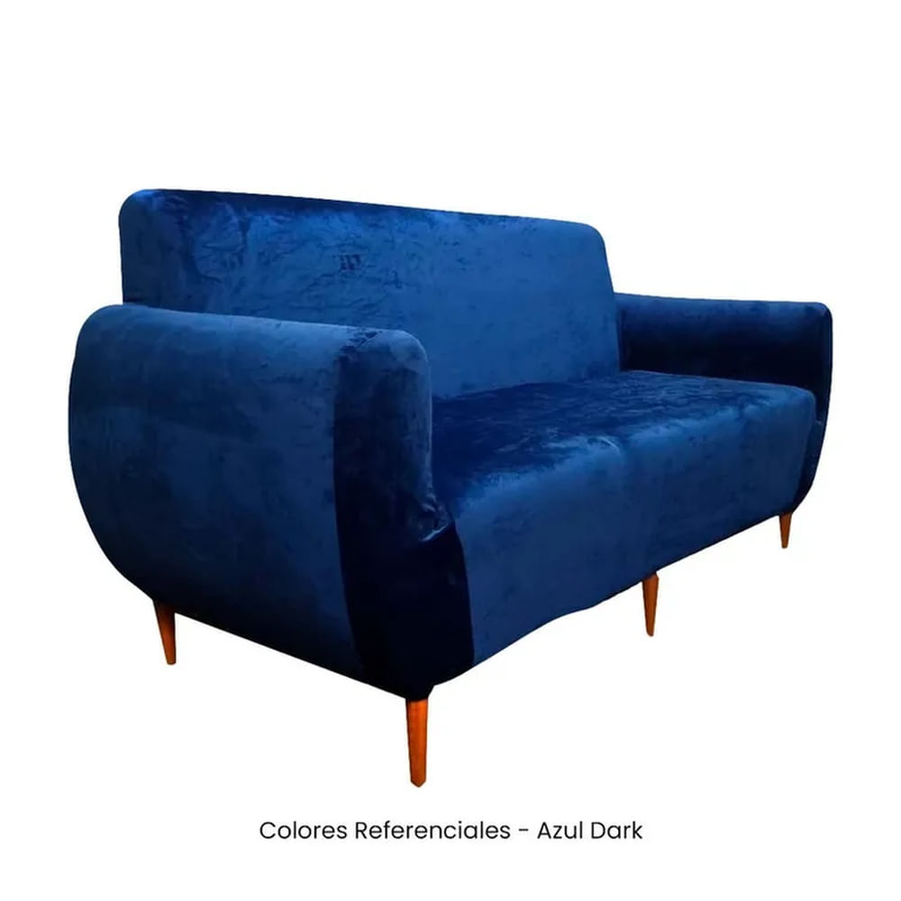 Juego de Funda Nacional de Terciopelo para Mueble 321 - Azul Dark