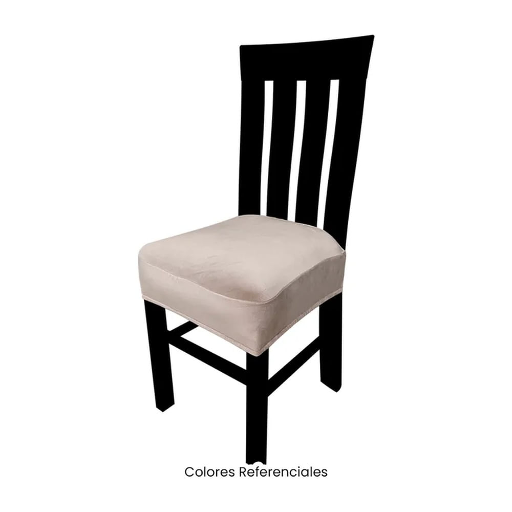 Funda de asiento para silla de comedor - Beige Claro