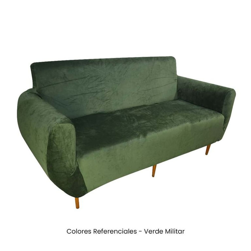 Juego de Funda Nacional de Terciopelo para Mueble 321 - Verde Militar