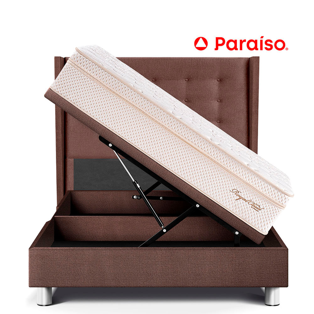 Dormitorio Boxet Gold Royal Cloud 2 Plazas Chocolate