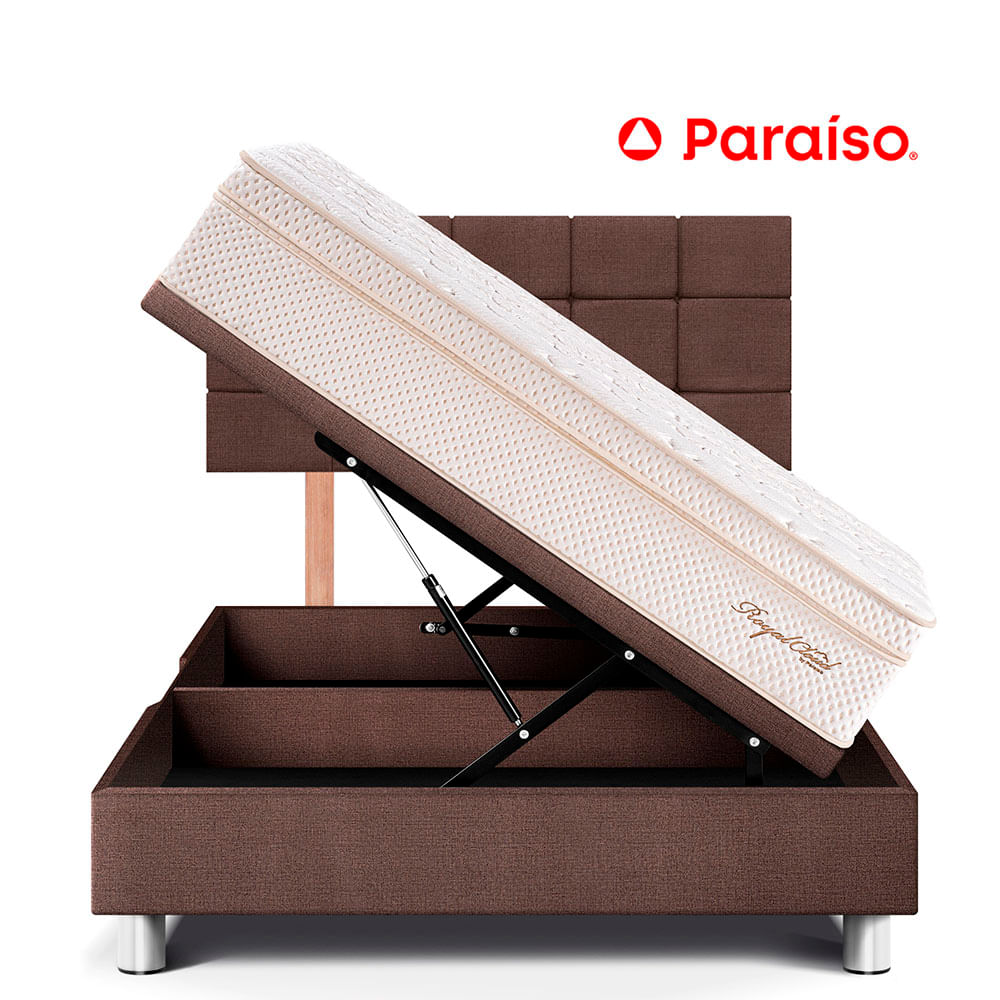 Dormitorio Boxet Blocks Royal Cloud Queen Chocolate