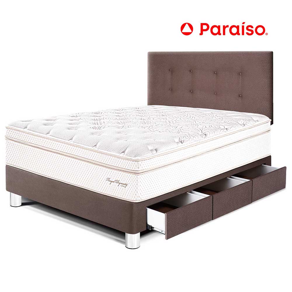 Dormitorio Royal Dynasty con Cajones 1.5 Plazas Chocolate