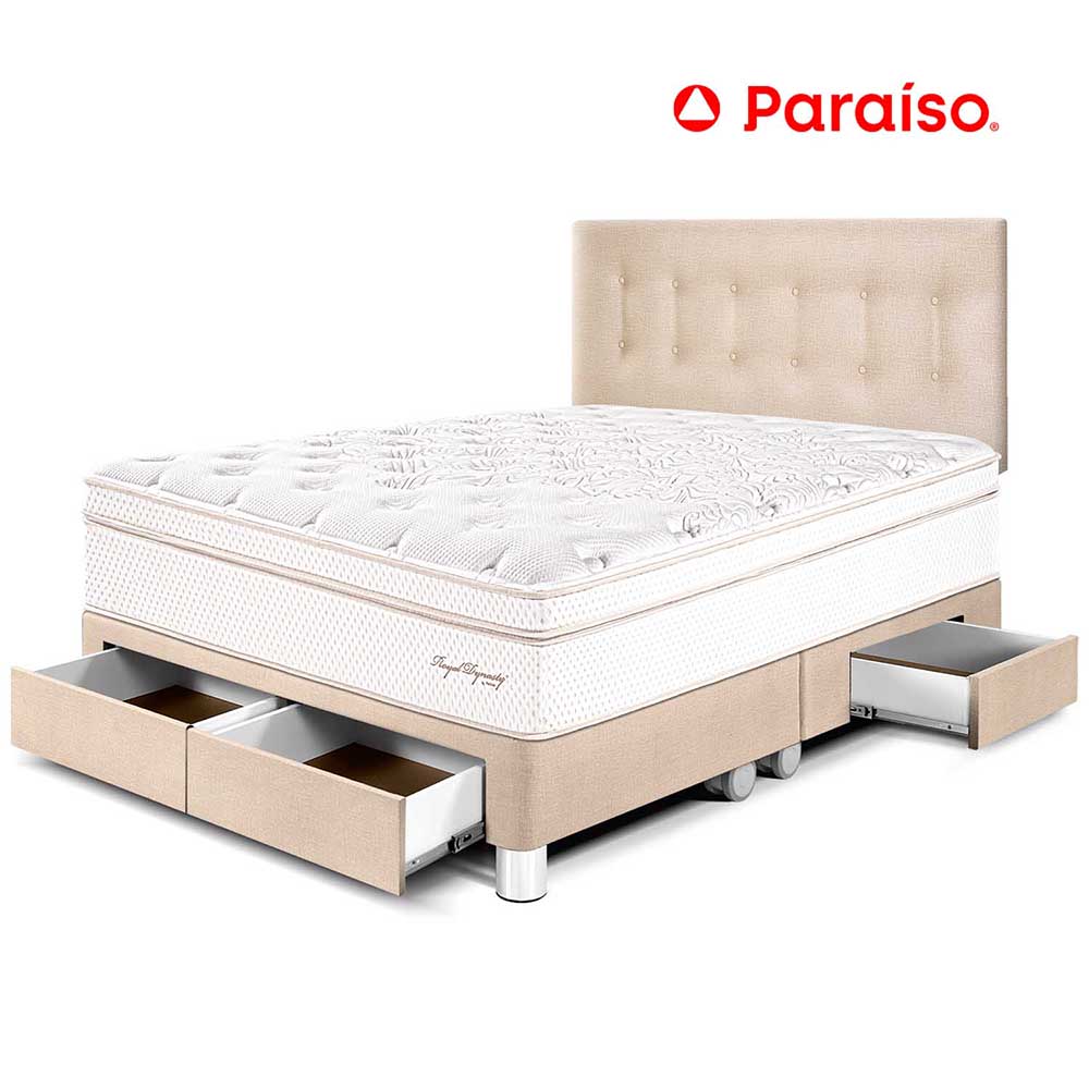 Dormitorio Royal Dynasty con Cajones Queen Champagne