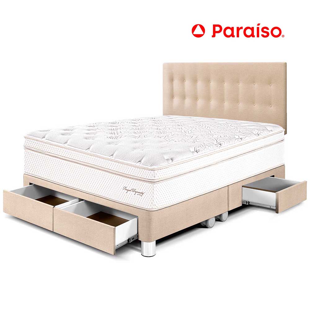Dormitorio Royal Dynasty con Cajones King Champagne