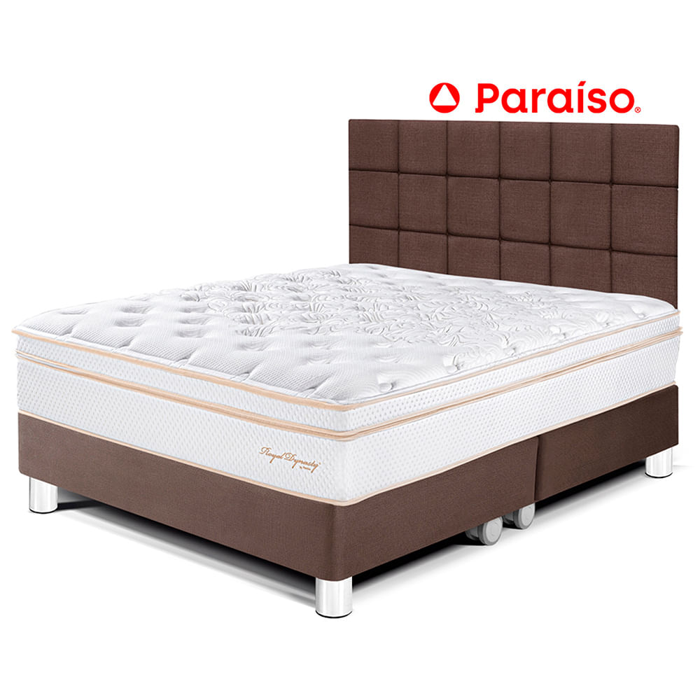 Dormitorio Royal Dynasty King con Cabecera Blocks Chocolate