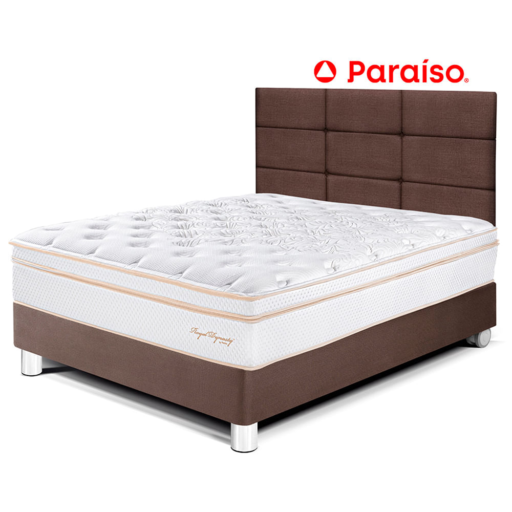 Dormitorio Royal Dynasty 1.5 Plazas con Cabecera Blocks Chocolate