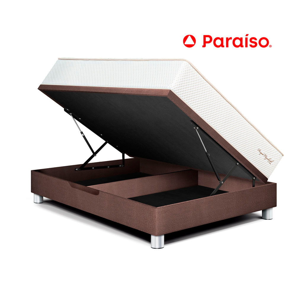 Cama Boxet Royal Elizabeth 2 Plazas Chocolate