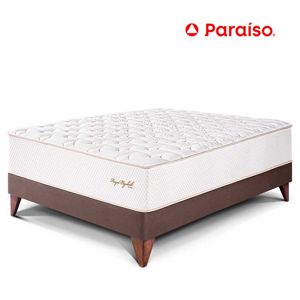 Cama Europea Royal Elizabeth 2 Plazas Chocolate