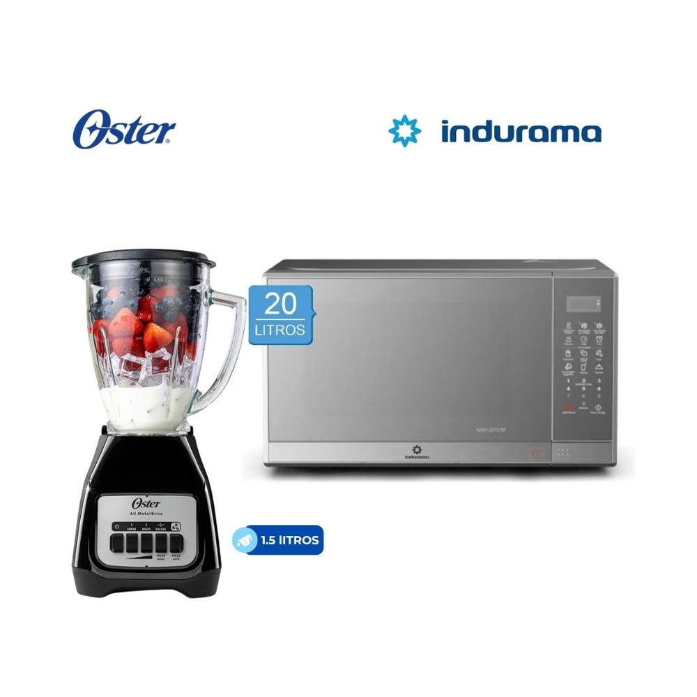 Combo Horno Microondas Indurama 20 Litros - Licuadora  1.5L