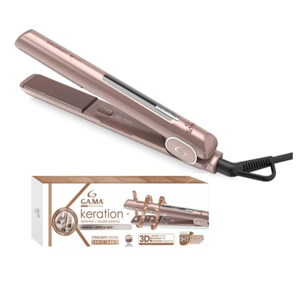 Plancha Gama Keration Starlight Digital 3d Iht Color Rosa
