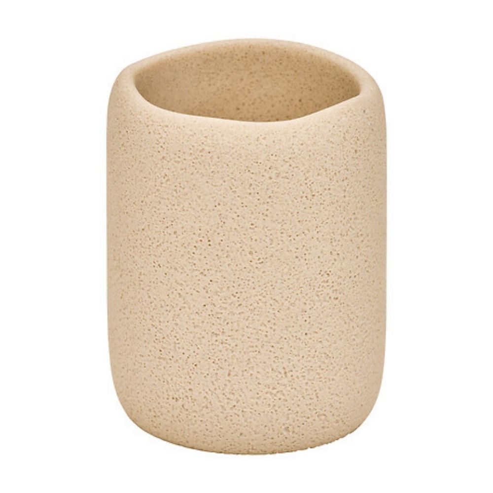 Porta Cepillos Orange Resina Beige