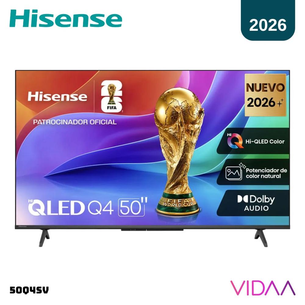 TELEVISOR HISENSE 50 QLED SMART TV VIDAA FHD 2026 - 50Q4SV