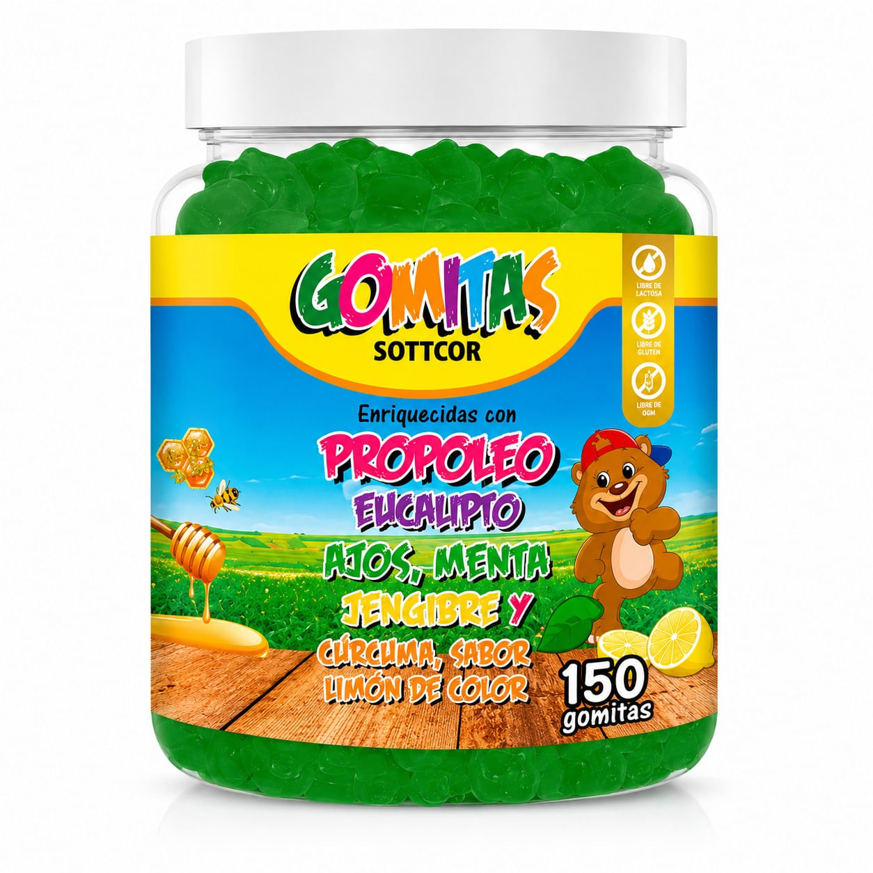 GOMITAS PROPÓLEO NIÑOS 150 GOMITAS SOTTCOR LABS