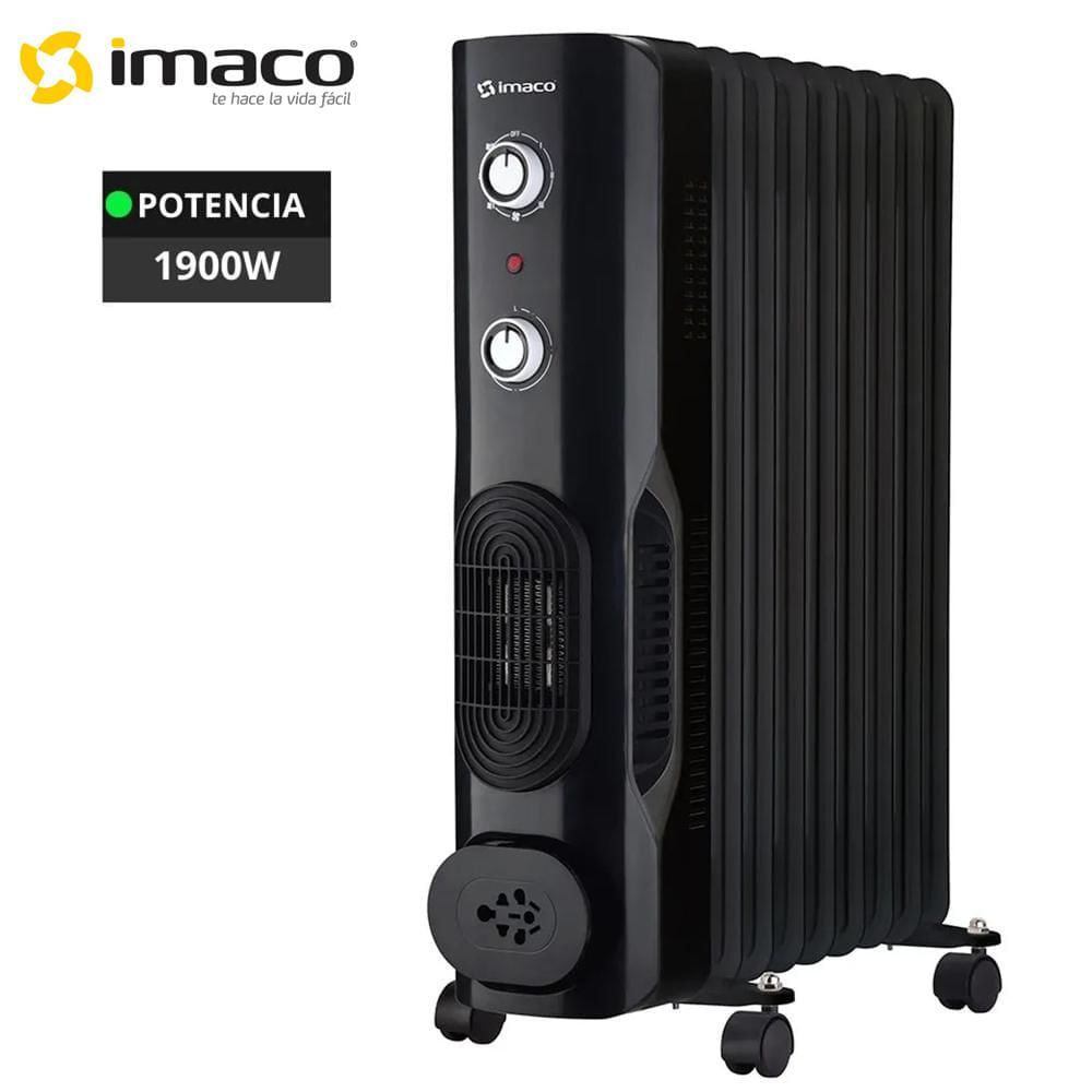 Termoradiador Imaco Negro 7 Celdas Bajo Consumo