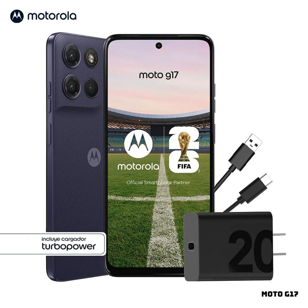 CELULAR MOTOROLA MOTO G17 4GB RAM 256GB ROM - ARANDANO