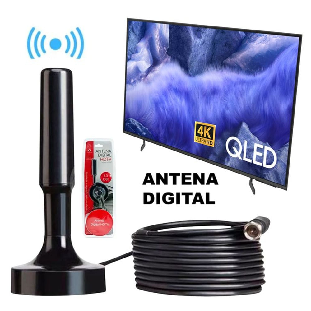 Antena Digital Para Tv - HDTV Interna Externa