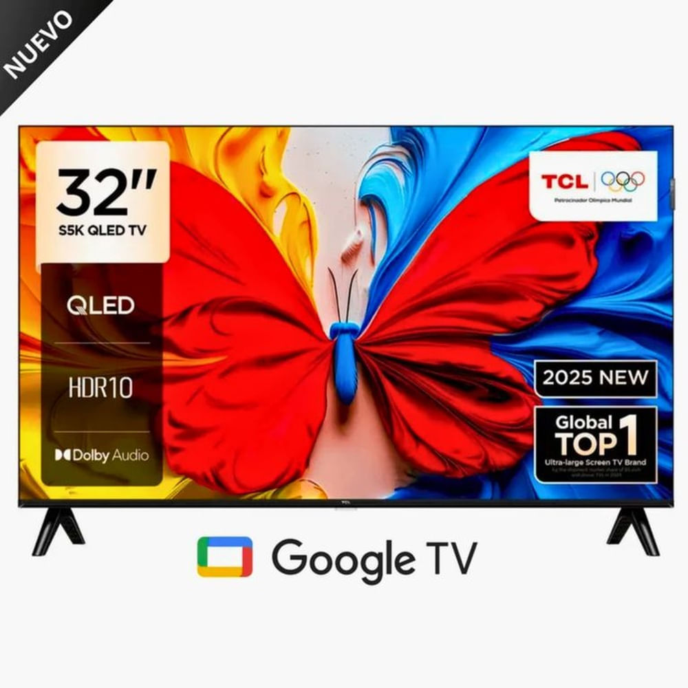 Televisor TCL QLED 32 FHD  Google Tv 32S5K