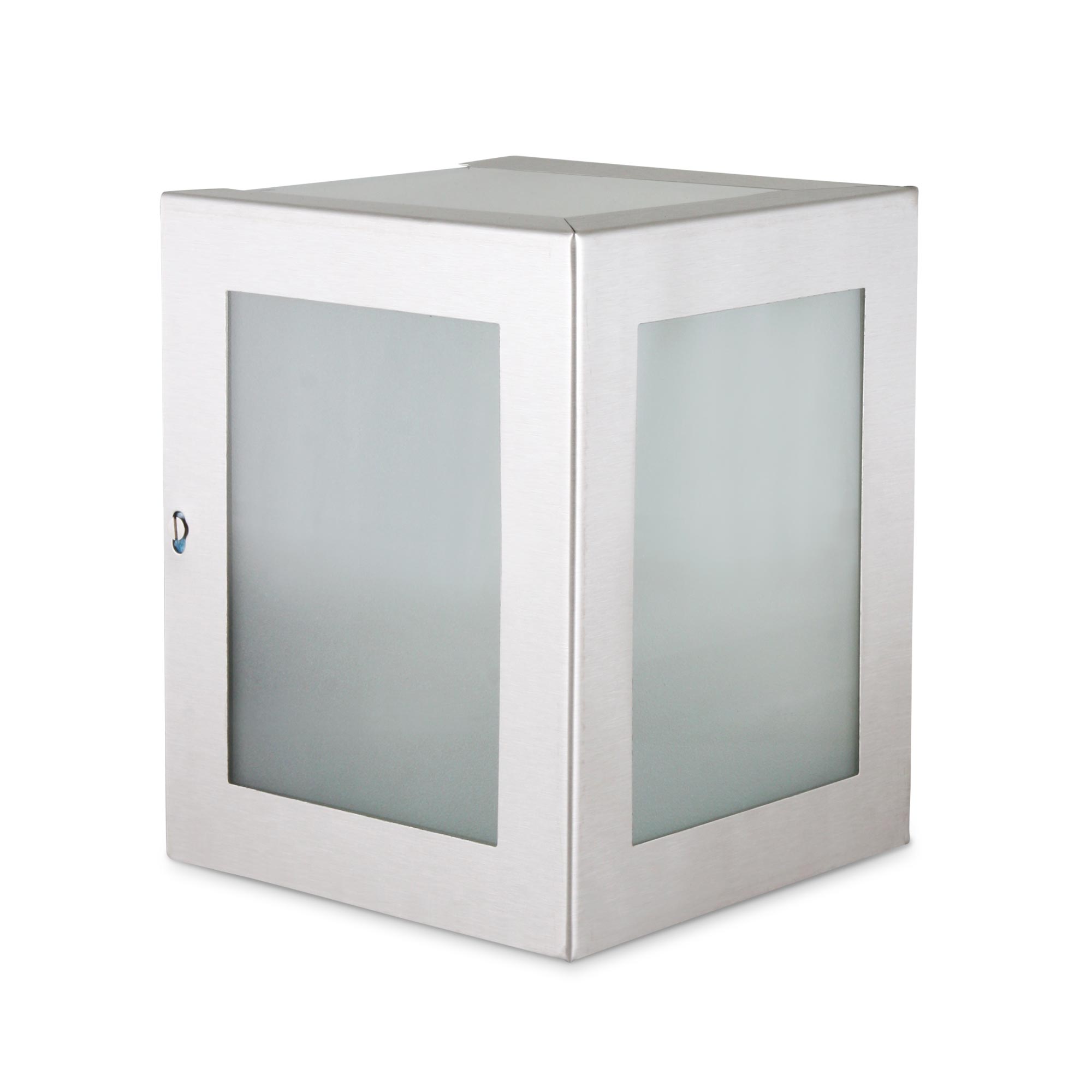 Aplique exterior Cubo Acero Mediano 1 Luz Gocia