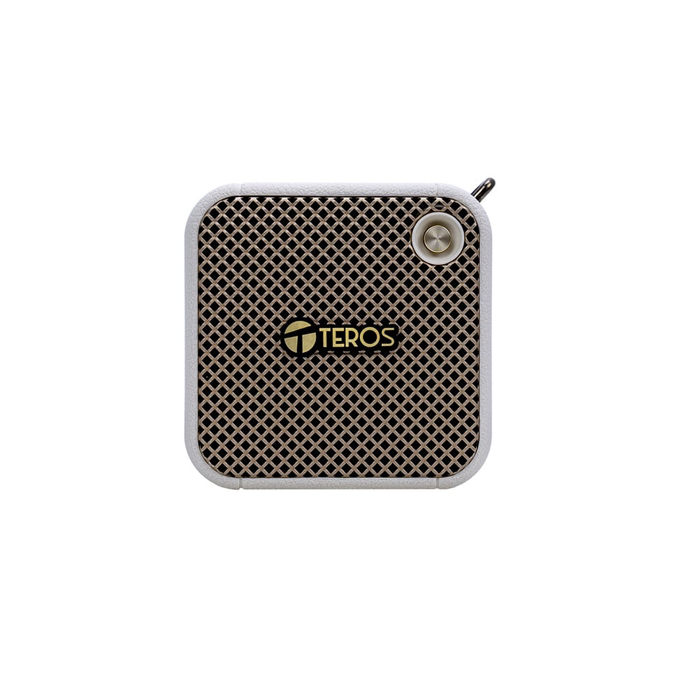 Parlante inalambrico TEROS Legacy 6051 LEG-6051BG 8W BT 5.3 1500 mAh USB TF Aux Beige