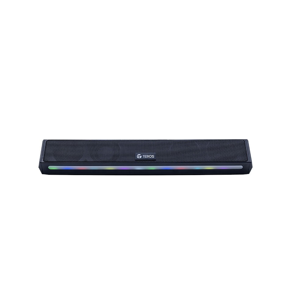 Barra de Sonido Portatil Inalambrico TEROS VIBE 6054 BT 6 20W USB-C Iluminacion LED
