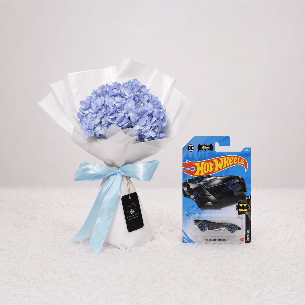 Mini Ramo hortensia celeste -  hotweels
