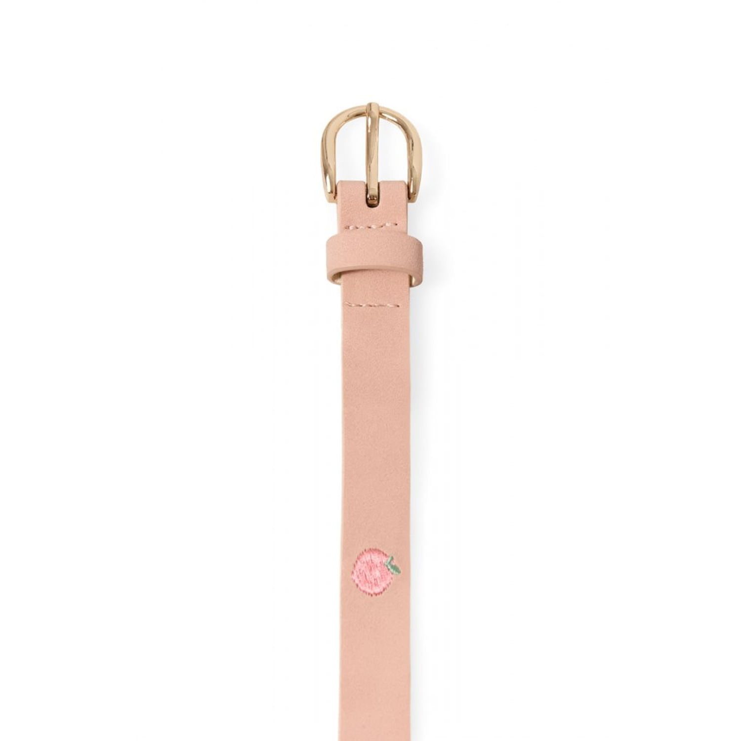 Cinturón Bordado Manzana Niña Sfera Rosa Claro