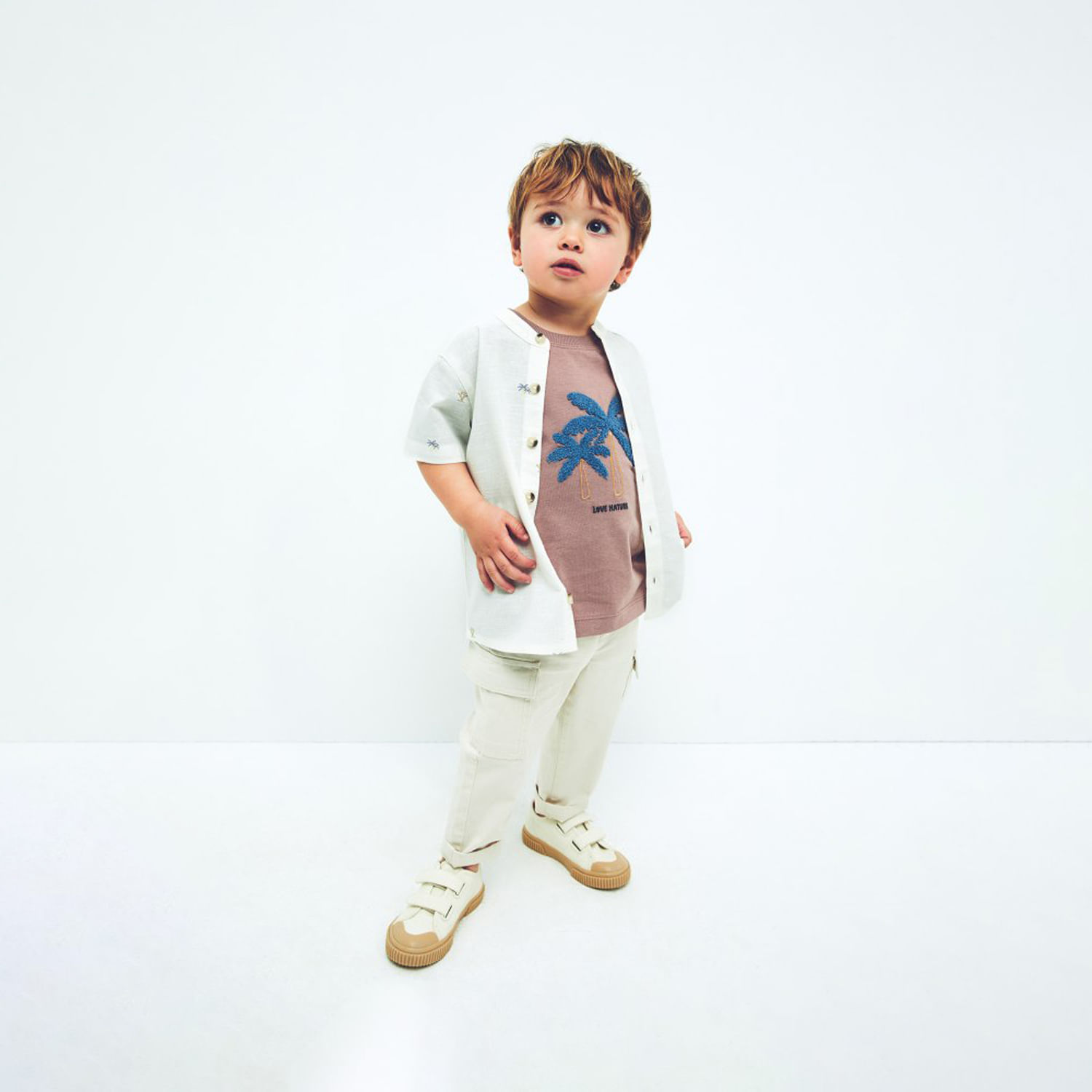 Pantalon Bebe Niño Sfera Cargo Cordon Cintura Pied