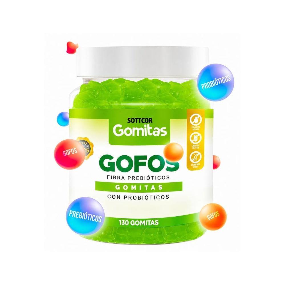 Sottcor Gomitas Gofos 130 Gomitas Suplemento Alimenticio