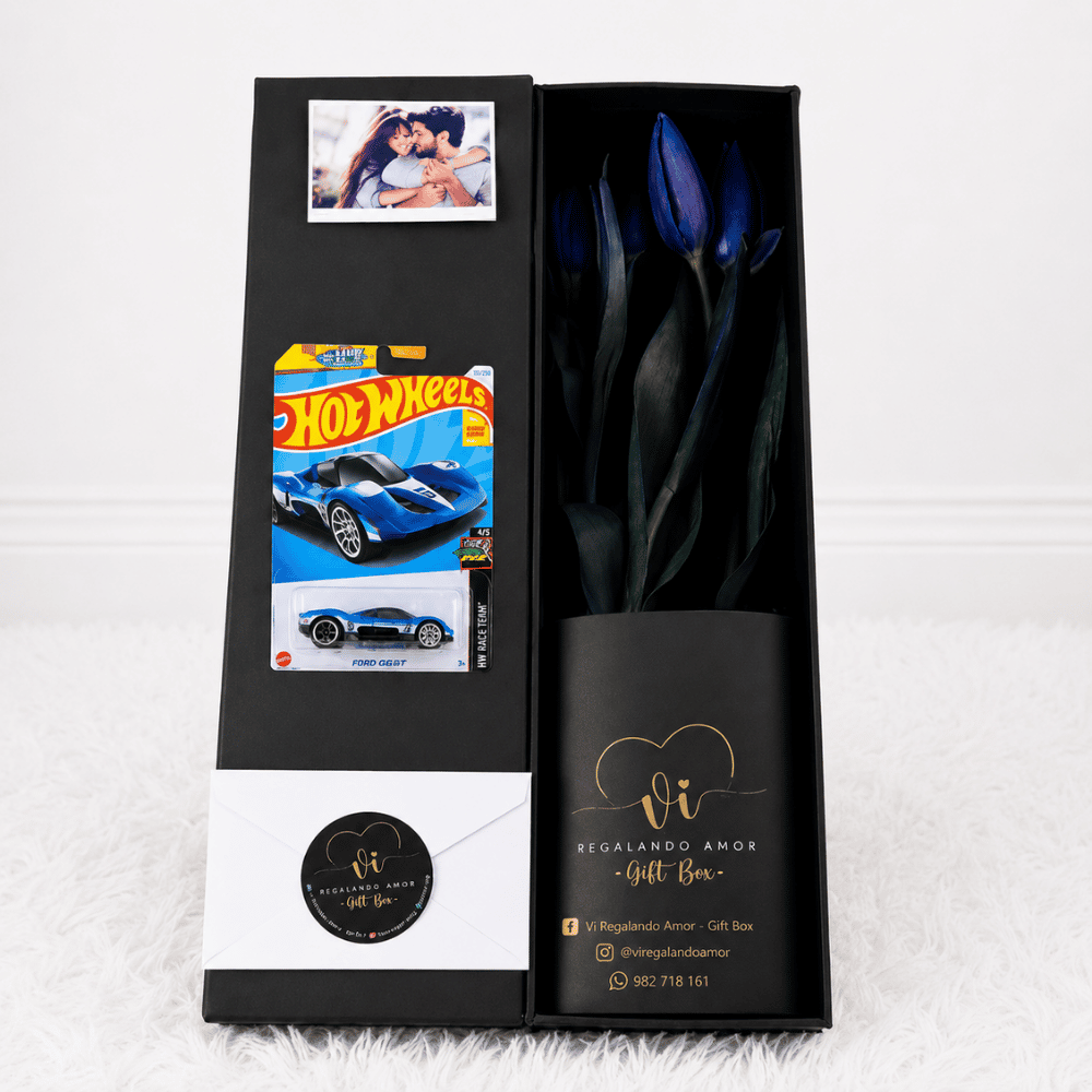 Box luxury tulipanes azules - Hotwells