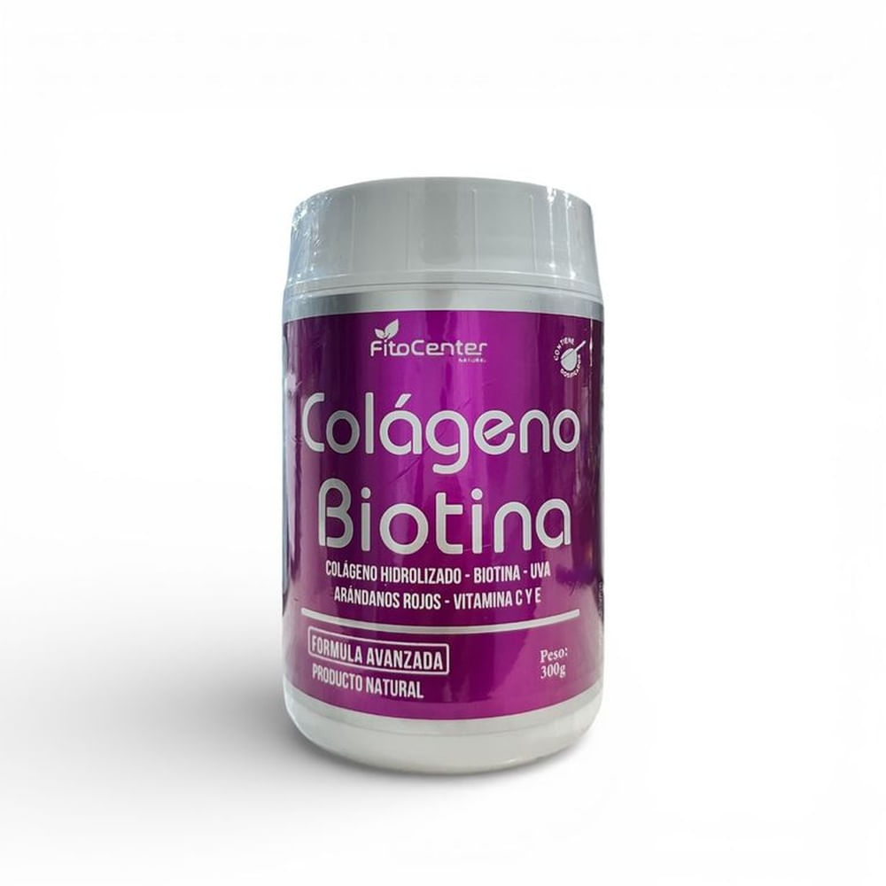 Colágeno + Biotina 300g Fitocenter, Suplemento Alimenticio