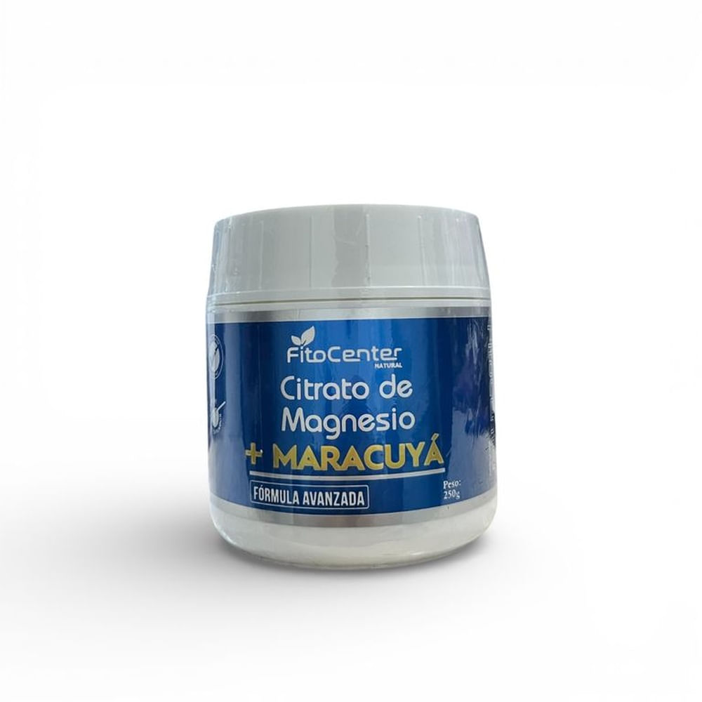 Citrato de Magnesio Sabor Maracuyá 250 g Fitocenter – Suplemento Mineral en Polvo